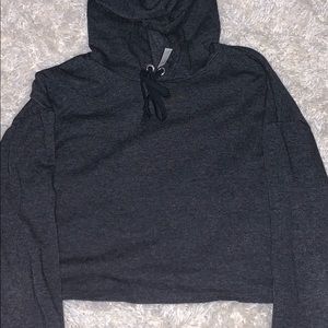 H&M cropped hooded sweatshirt